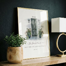 Zuhause Sweet Zuhause Watercolor Grey Door Brick T