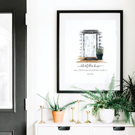 Zuhause Sweet Zuhause Watercolor Weiße Hamptons Do Poster