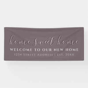 Zuhause Sweet Zuhause   Welcome Housewarming Party Banner