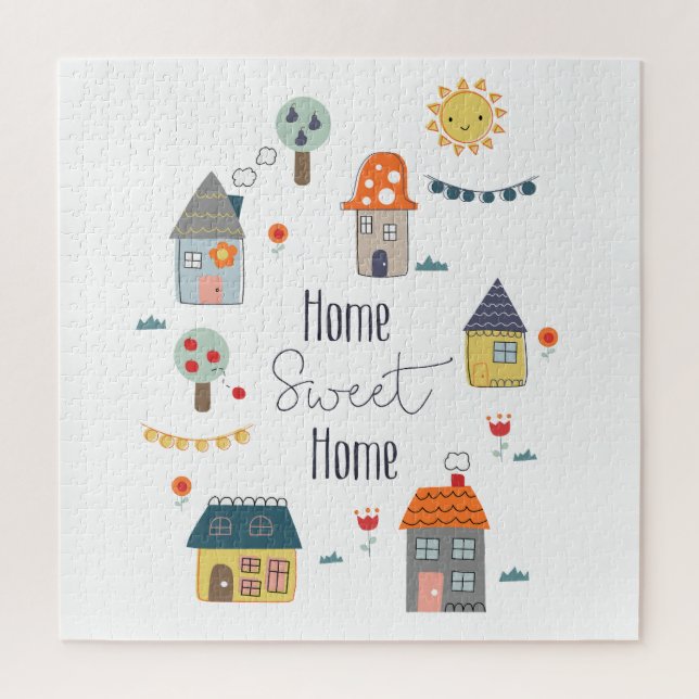 Zuhause Sweet Zuhause Welcome Puzzle (Vertikal)