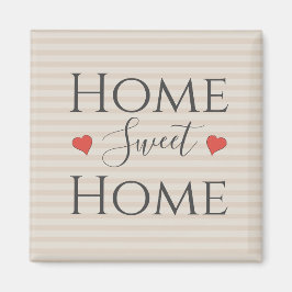 Zuhause Sweet Zuhause Zitat Niedlich Hearts Typogr Magnet