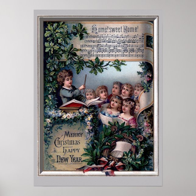 Zuhause Sweet Zuhause zu Weihnachten Poster (Vorne)