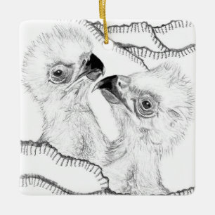 ZUHAUSE SWFL EAGLE NEST VIPS SEHR WICHTIGE PATIENT KERAMIKORNAMENT