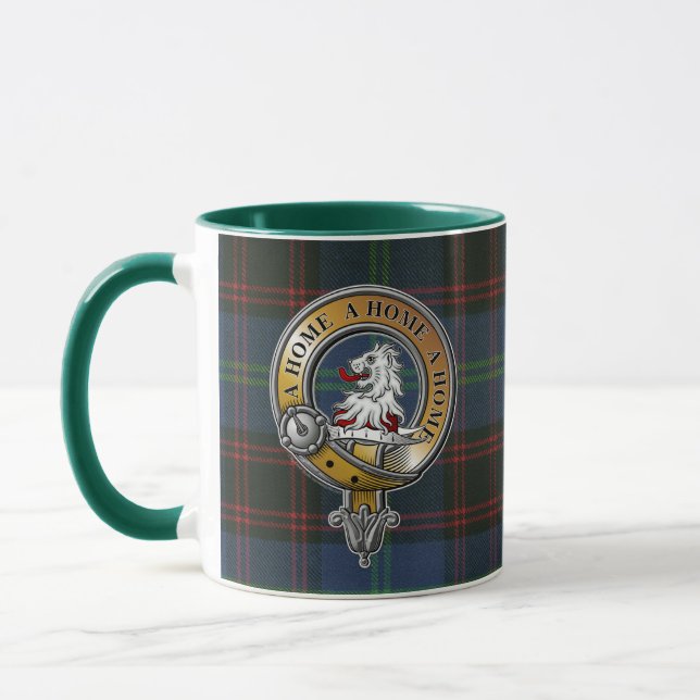 Zuhause Tartan & Abzeichen Tasse (Links)