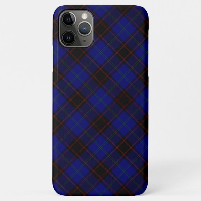 Zuhause tartan blau kariert Case-Mate iPhone hülle (Rückseite)