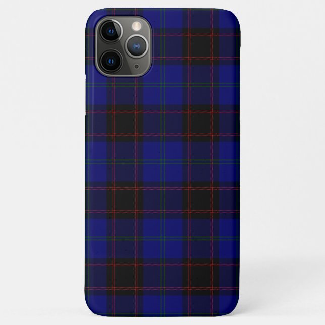 Zuhause tartan blau kariert Case-Mate iPhone hülle (Rückseite)