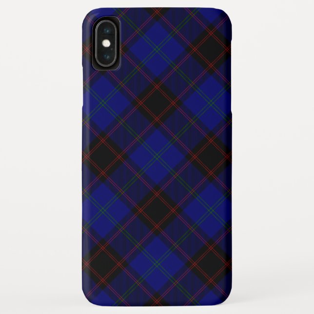 Zuhause tartan blau kariert Case-Mate iPhone hülle (Rückseite)