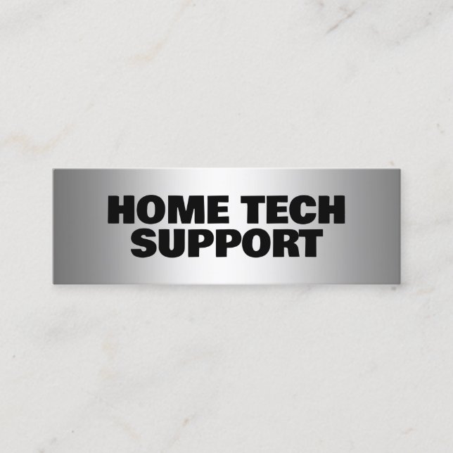 Zuhause-Tech-Support Mini Visitenkarte (Vorderseite)