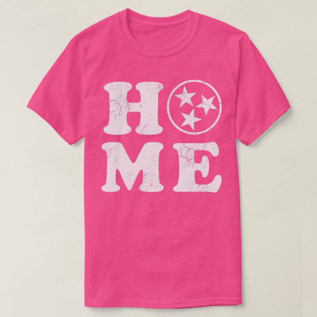 Zuhause Tennessee Flag Orange T-Shirt (Design vorne)