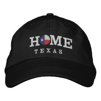 ZUHAUSE Texas Black Hat Bestickte Baseballkappe