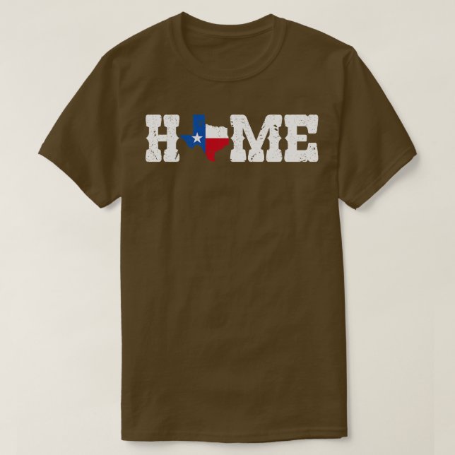 Zuhause Texas Flag T-Shirt (Design vorne)