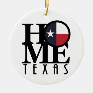 ZUHAUSE Texas Keramik Ornament