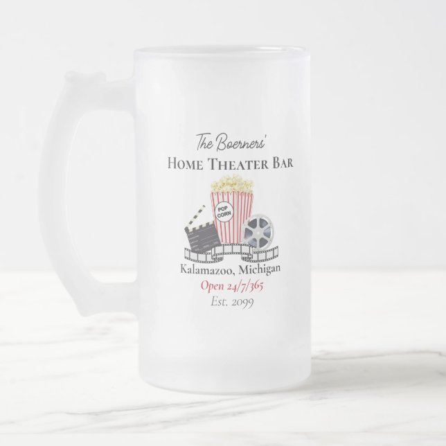 Zuhause Theater Mattiert Beer Tasse Brille Trinkbe (Links)