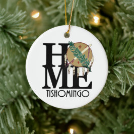 ZUHAUSE Tishomingo Oklahoma Keramik Ornament