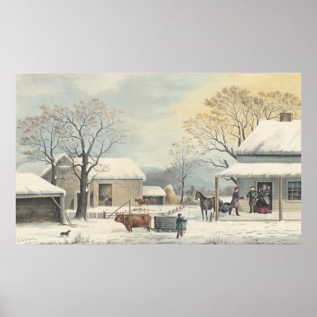 Zuhause to Erntedank - GH Durrie Fine Art Poster (Vorne)