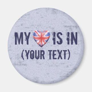 Zuhause Town Heart Magnet