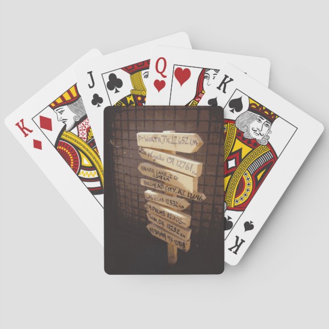 Zuhause Town TX 12.908 KM Poker Deck Spielkarten (Rückseite)