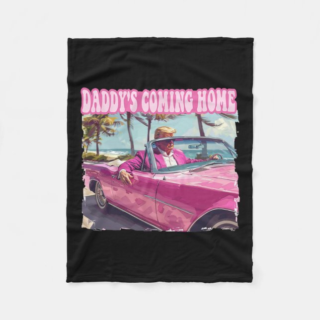 Zuhause Trump Shirt Funny Maga Donald Trump 2024 Fleecedecke (Vorderseite)