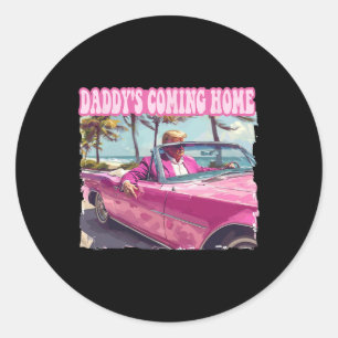 Zuhause Trump Shirt Funny Maga Donald Trump 2024 Runder Aufkleber