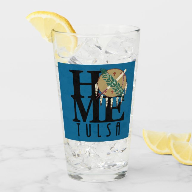 ZUHAUSE Tulsa Oklahoma Glas (Vorderseite Ice)