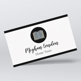 Zuhause Tutor Lehrer & Lehrer Minimalistisch einfa Visitenkarte