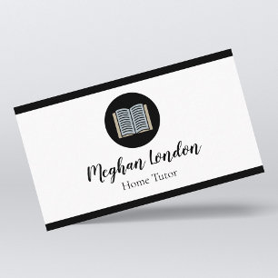 Zuhause Tutor Lehrer & Lehrer Minimalistisch einfa Visitenkarte