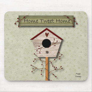 Zuhause Tweete Zuhause Mousepad