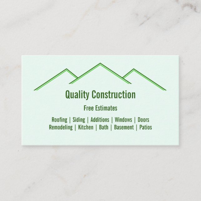 Zuhause-Umbau/Bausparte Visitenkarte (Vorderseite)