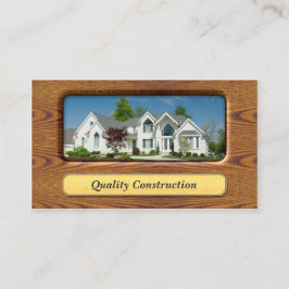 Zuhause-Umrüstungs-/Zuhause-Bauausweis Visitenkarte