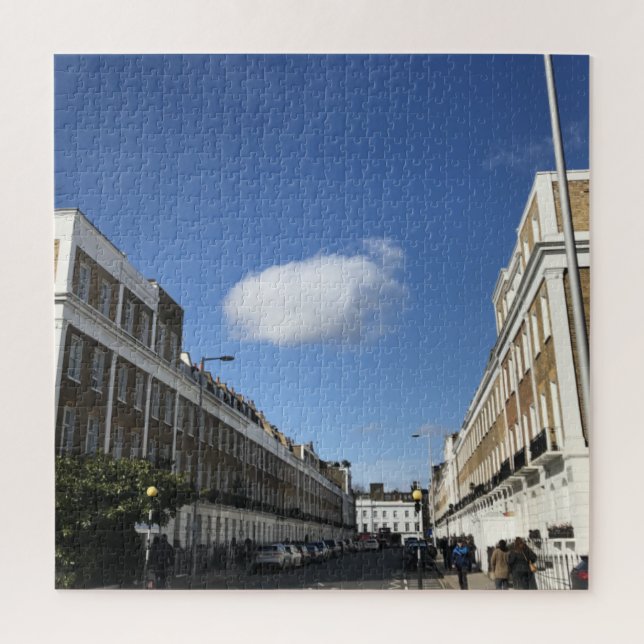 Zuhause und Blue Skies, Chelsea, London, Vereinigt Puzzle (Vertikal)
