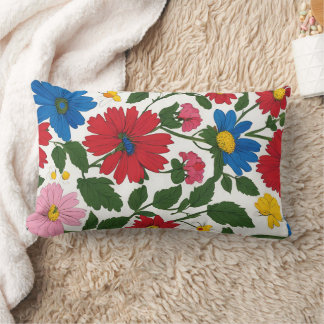 Zuhause und Blumen Lendenkissen