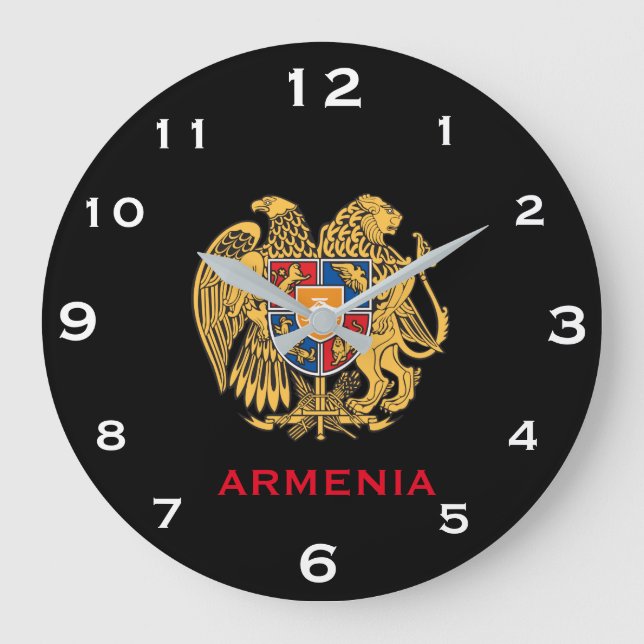 Zuhause und Büro der armenischen Wall-Uhr Große Wanduhr (Vorderseite)