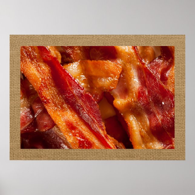 Zuhause und Business Art Deco - Bacon Poster (Vorne)