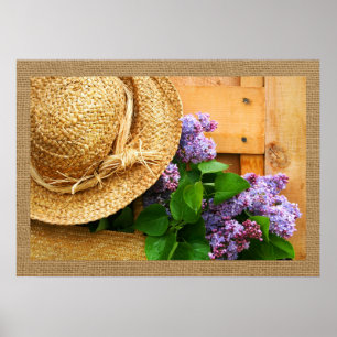 Zuhause und Business Art Decor - Strohhutserie Poster