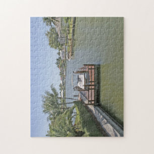 Zuhause und Docks auf dem Kanal Marco Island Flori Puzzle