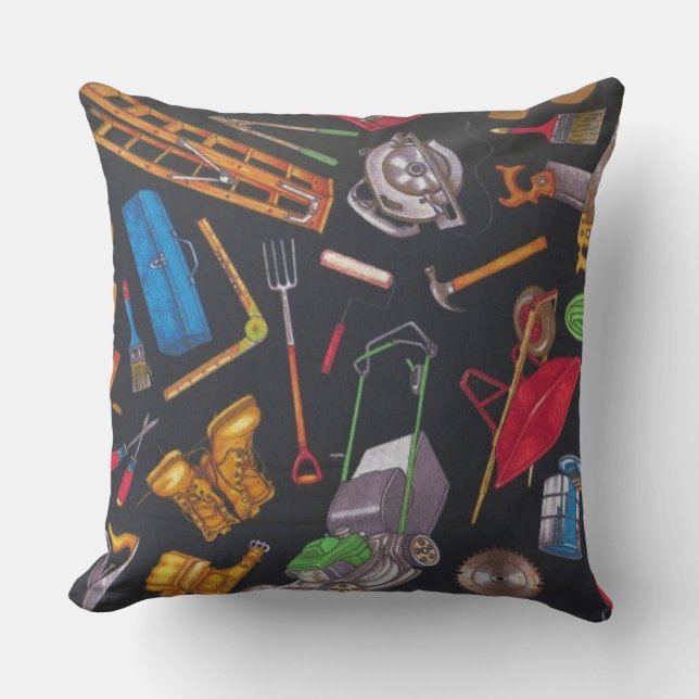 Zuhause- und Gartenwerkzeuge Kissen (Vorderseite)