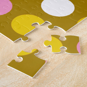 Zuhause und Geschäft, helle Farb Punkte. Puzzle