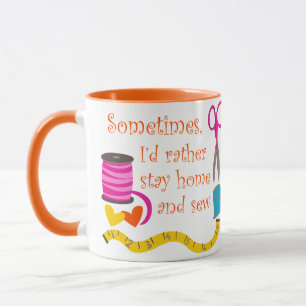Zuhause und Nähen Bleibe Tasse