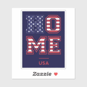 ZUHAUSE USA AUFKLEBER