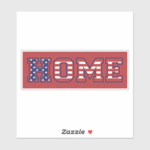 ZUHAUSE USA AUFKLEBER