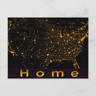 Zuhause USA Postkarte