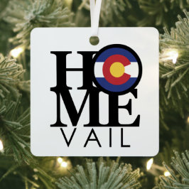 ZUHAUSE Vail Colorado Ornament Aus Metall