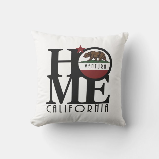 ZUHAUSE Ventura Kalifornien Kissen (Vorderseite)