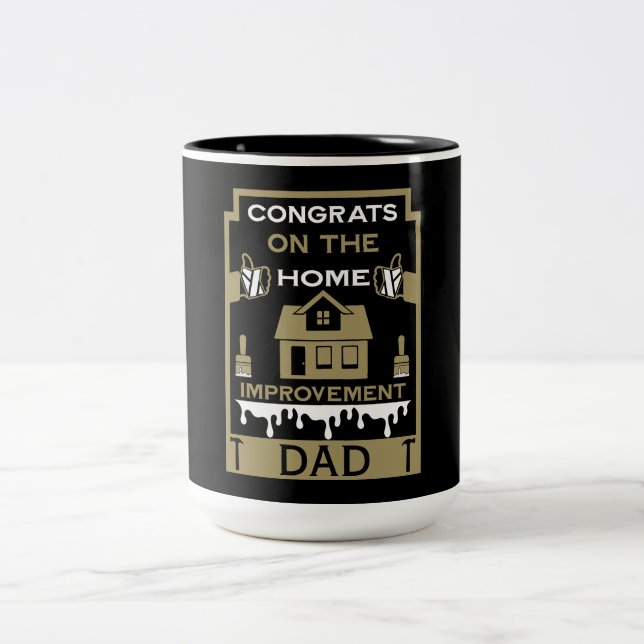 Zuhause-Verbesserung Zweifarbige Tasse (Mittel)