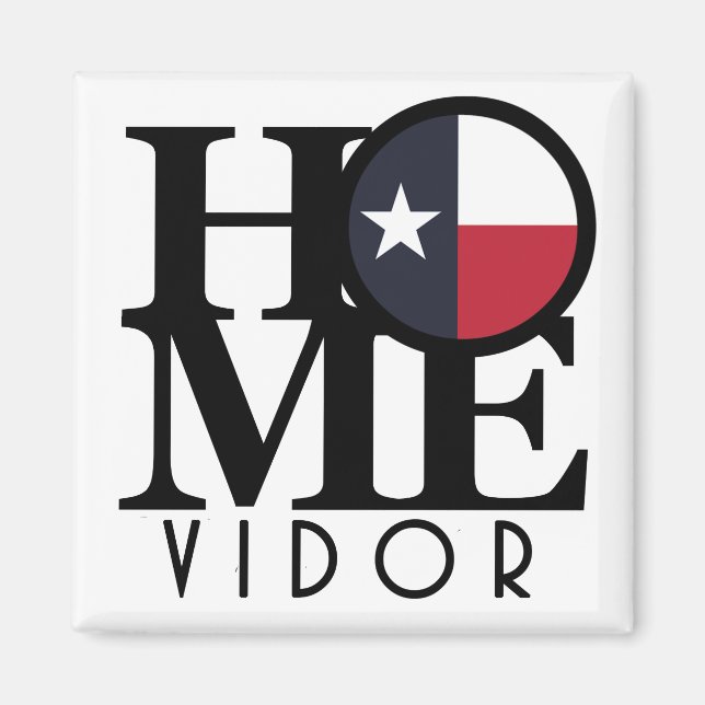 ZUHAUSE Vidor Texas Magnet (Vorne)