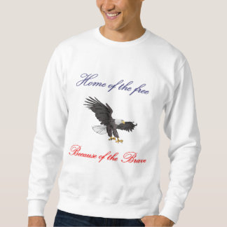 Zuhause vom freien wegen des tapferen Sweatshirts