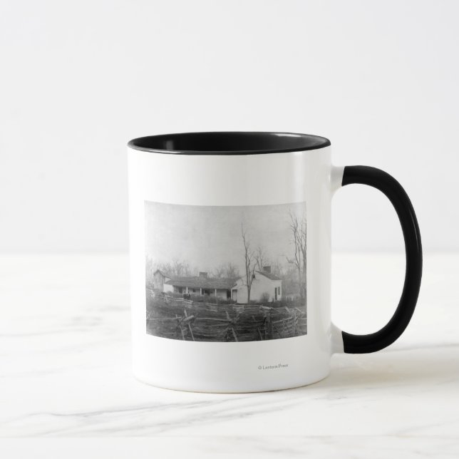 Zuhause von Outlaw Jess James Fotograph Tasse (Rechts)