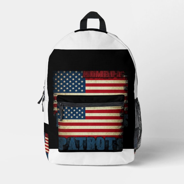 Zuhause von Patrioten Bedruckter Rucksack (Vorderseite)
