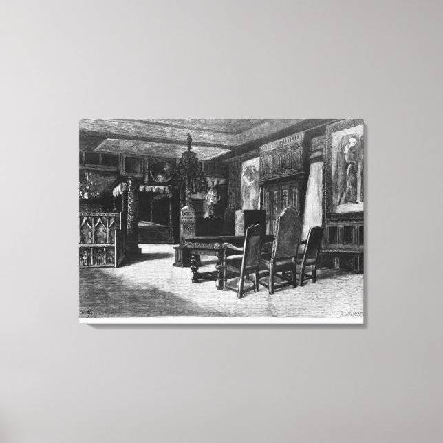 Zuhause von Victor Hugo Leinwanddruck (Vorderseite)