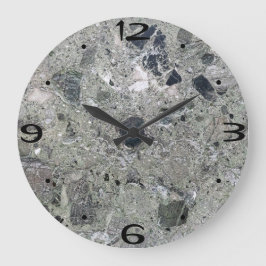 Zuhause Wall Room Art poliert Rock Mosaik texturie Große Wanduhr
